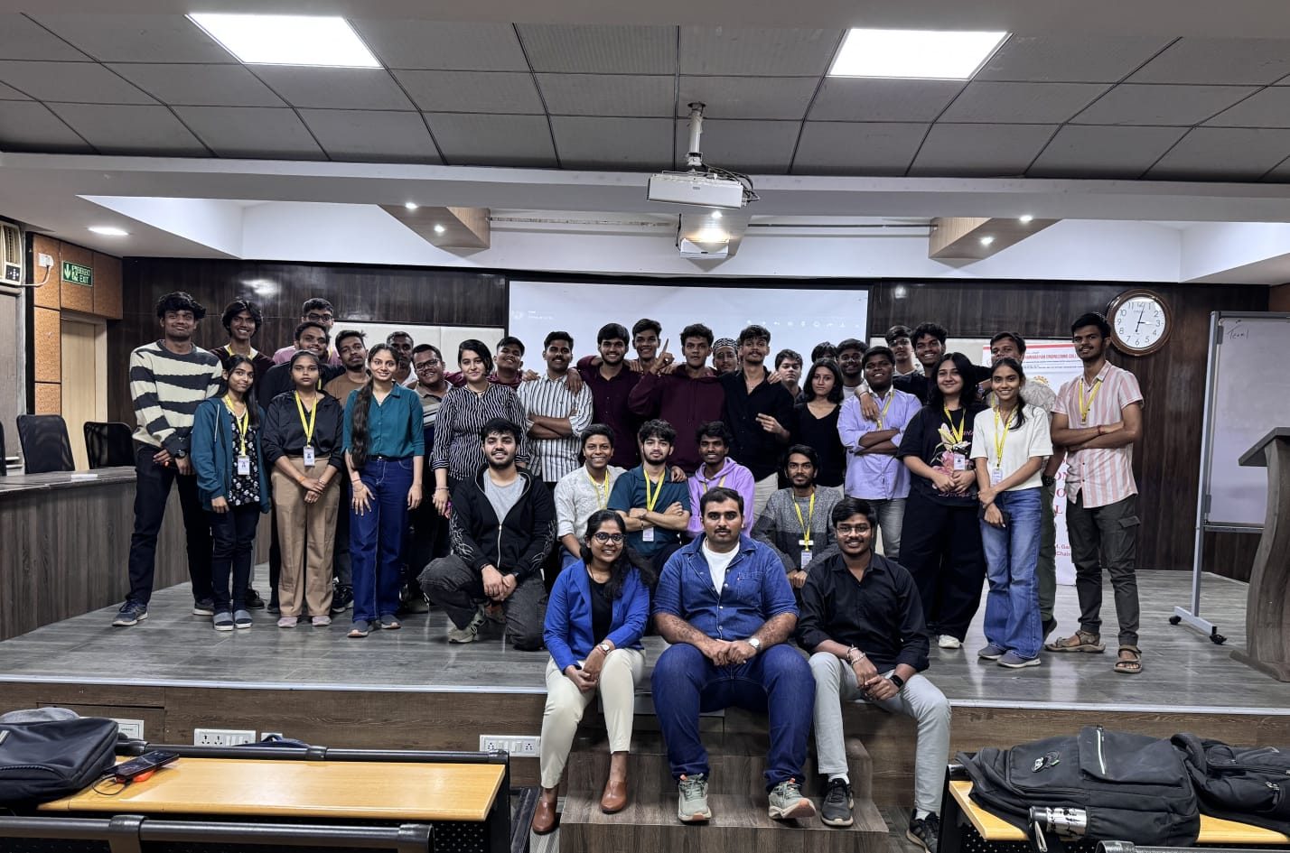 Students after an interactive session